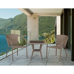 Комплект мебели Альба (T25B-Y137C-W56 Light Brown 2Pcs) стол, 2 кресла