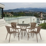 Комплект мебели Конт (T282ANT-Y137C-W56 Light Brown 4Pcs) стол, 4 кресла