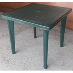 Пластиковый стол квадратный Тренд 80х80 см (темно-зеленый)