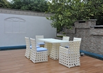 Комплект мебели из иск.ротанга КМ0013 (обеденный стол, 2 кресла, 4 стула)