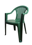 Пластиковое кресло Классик (темно-зеленое)