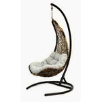 Плетеное подвесное кресло Wind (коричневое)