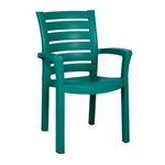 Пластиковое кресло Капри (зелёное)