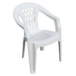 Пластиковое кресло Сильви (белое)