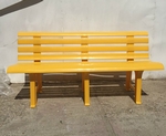 Полимерная скамья (150 см, желтая)