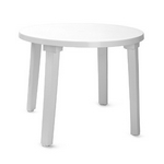 Пластиковый стол круглый (диаметр 0,9 м) белый агр