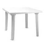 Пластиковый стол квадратный (агр, 90 х 90 см, белый)