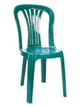 Пластиковый стул (зеленый)