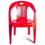 Кресло пластиковое N5 Комфорт-1, цвет: красный