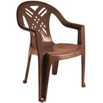 Кресло пластиковое N6 Престиж-2, цвет: шоколадный