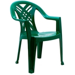 Кресло пластиковое N6 Престиж-2, цвет: темно-зеленый