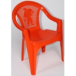 Кресло пластиковое детское 15972-160-0055, цвет: красный