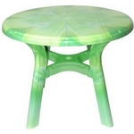 Стол пластиковый круглый Премиум серии Лессир 15972-130-0013-Lessir, D 94 см, цвет: весенне-зеленый