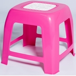 Табурет пластиковый детский 15972-160-0060, цвет: розовый