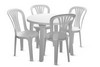 Комплект мебели (стол + 4 стула) белый
