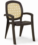 Кресло LESENA (цвет кофе с Rattan, монолитное) Кресло LESENA (цвет кофе с Rattan, монолитное)