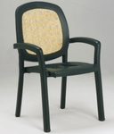 Кресло SISTINA (цвет зеленый с Rattan, монолитное)
