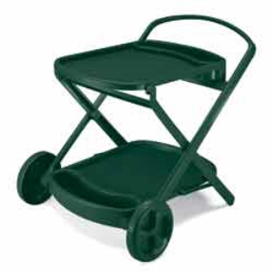 Стол пластиковый PERLAGE (цвет зеленый, складной сервировочный) 1261 