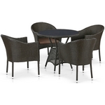 Комплект мебели Форли T707ANS-Y350-W53 Brown 4Pcs