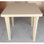 Пластиковый стол квадратный Тренд 80х80 см (бежевый)