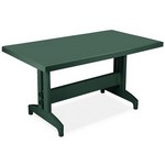 Пластиковый стол прямоугольный Престиж 140х80 см (темно-зеленый)