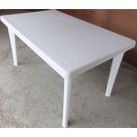 Пластиковый стол прямоугольный Нирвана 150х90 см (белый)