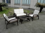 Комплект мебели из иск.ротанга КМ-0388 (2 кресла, диван, столик)