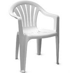Пластиковое кресло Милан (белое)
