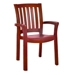 Пластиковое кресло Анкона (бордовое)
