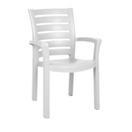 Пластиковое кресло Капри (белое)