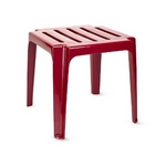 Пластиковый стол к шезлонгу (бордовый)