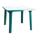 Пластиковый стол квадратный (агр, 90 х 90 см, зеленый)