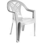 Кресло пластиковое N6 Престиж-2, цвет: белый