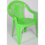 Кресло пластиковое детское 15972-160-0055, цвет: салатовый