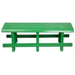 Скамья пластиковая N3, цвет: зеленый