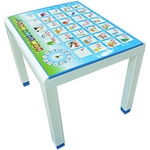 Стол пластиковый детский с деколем 15972-160-0057, цвет: голубой