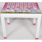 Стол пластиковый детский с деколем 15972-160-0057, цвет: розовый