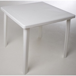 Стол пластиковый квадратный 15972-130-0019-kv-pr, цвет: белый
