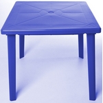 Стол пластиковый квадратный 15972-130-0019-kv-pr, цвет: синий