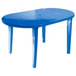 Стол пластиковый овальный 15972-130-0021, цвет: синий