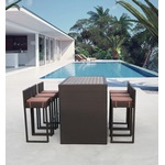 Комплект мебели Шелдон T390AD-Y390A-W63 6pcs brown (коричневый)
