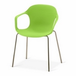 Кресло пластиковое зелёное