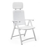 Кресло складное пластиковое, ACQUAMARINA цвет bianco (белый)